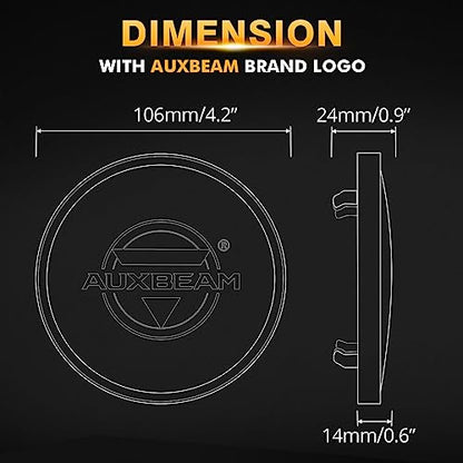 C4 Series 4 Inch Round Offroad Protective Lens Covers