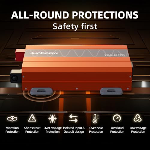 2080W Pure Sine Wave Power Inverter 12V to 110
