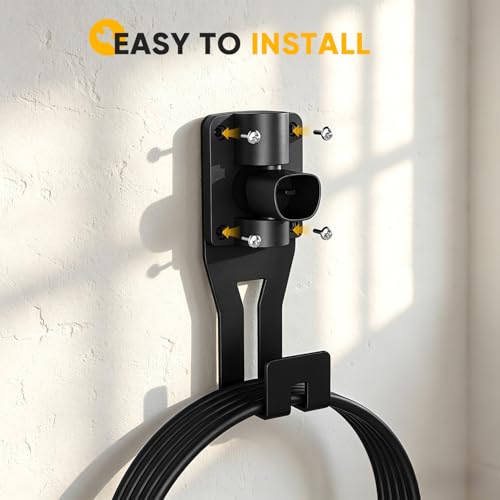 180°Swivel Charging Cable Holder Wall Mount for Tesla Charger