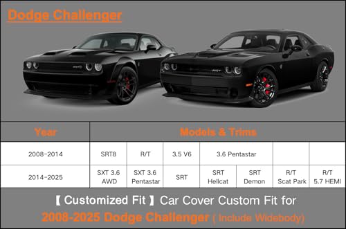 Waterproof Heavy Duty Car Cover Custom Fit Dodge Challenger