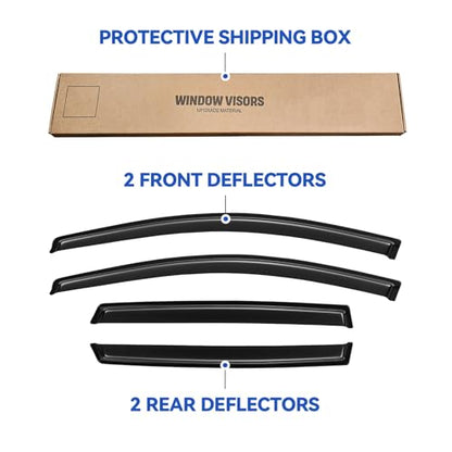 Window Visors Rain Guards for 2007 2008 2009 2010 2011 Honda CRV CR