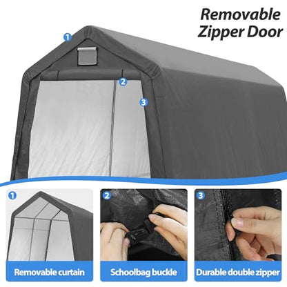 7' x 12' Outdoor Storage Shelter Shed