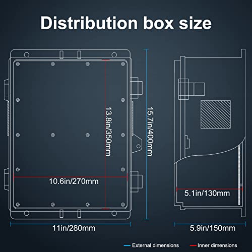 Outdoor Electrical Junction Box with High Power Outlet