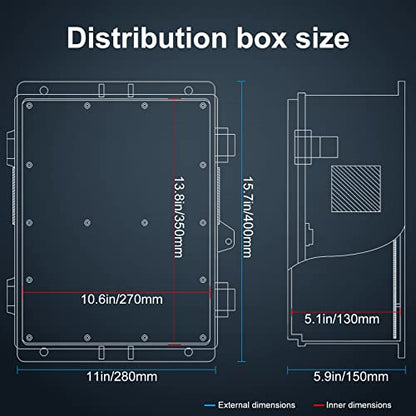 Outdoor Electrical Junction Box with High Power Outlet