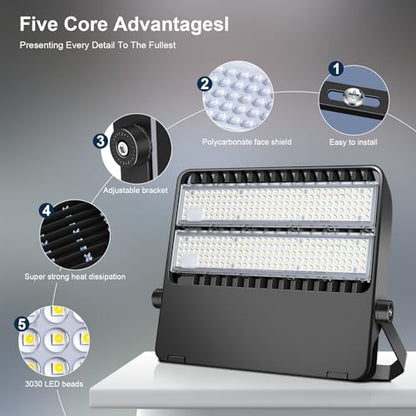 240W LED Stadium Light for Sports Arena & Parking Lot