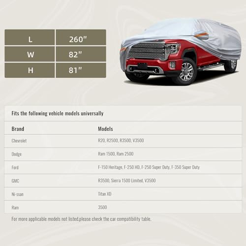 6 Layers Full Car Cover for Pickup