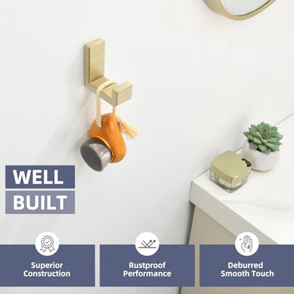 Brushed Gold Towel Hook