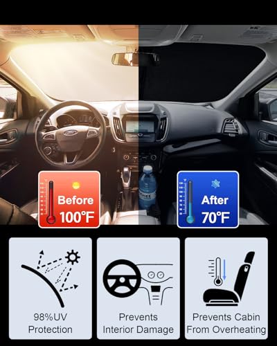 2026 Upgrade Front Windshield Sunshade fit for Ford Escape 2013