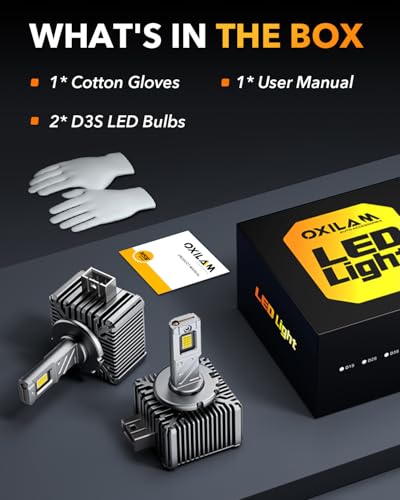 2025 Latest D3S D3R LED Bulbs (2 Count)