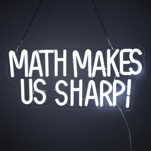 Math Makes Us Sharp Neon Sign