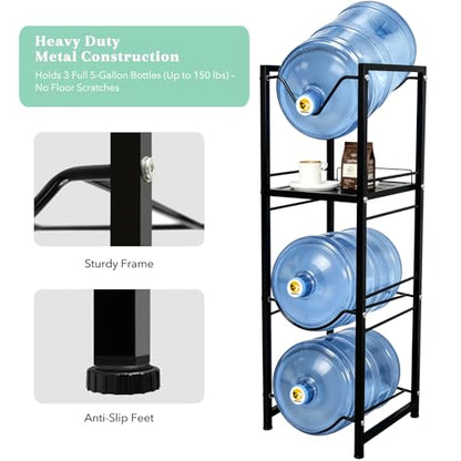 5 Gallon Water Jug Holder with 3