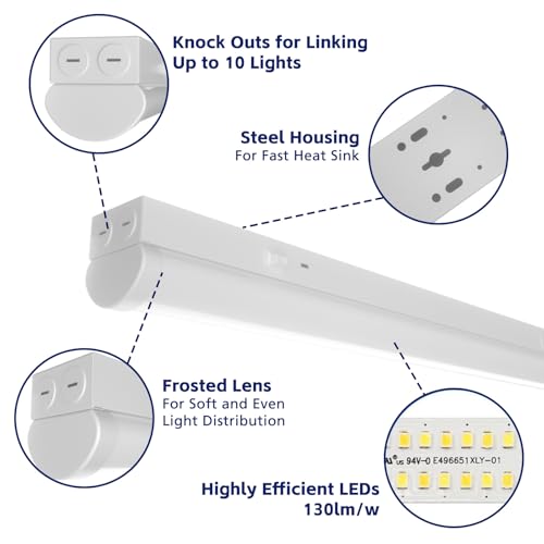 8FT LED Linear Strip Light 6 Pack (6 Count)