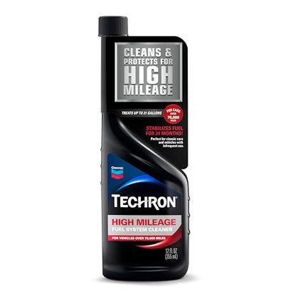 Techron High Mileage Fuel System Cleaner (12 Fl Oz)