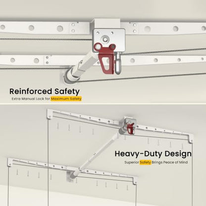Overhead Garage Storage Rack for 10