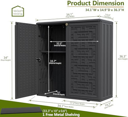 HDPE Outdoor Storage Shed