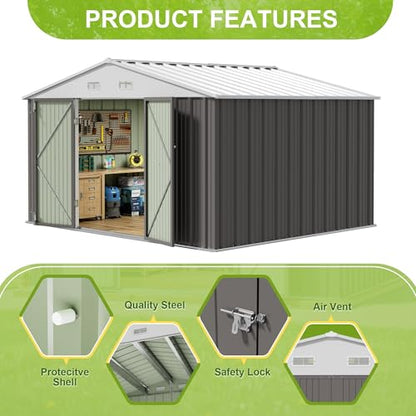 10 x 8 FT Outdoor Storage Shed