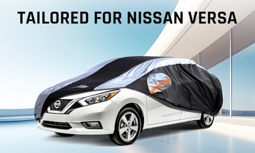 Versa Car Cover Waterproof All Weather with Silver Strip Design