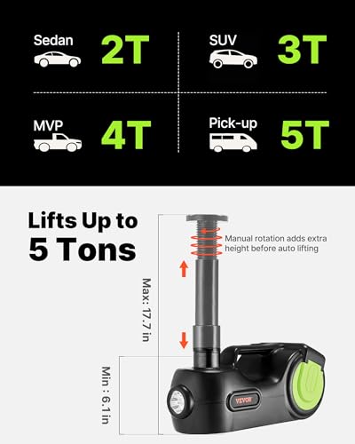 Electric Car Jack 5 Ton Car Jack Hydraulic with Electric Impact Wrench