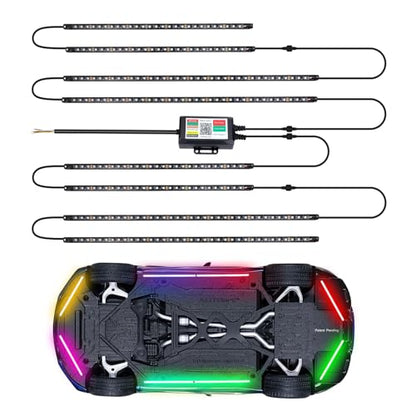 8PCS Car Underglow Light Bar Kit