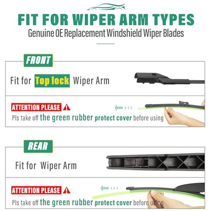 Windshield Wiper Blades Replacement for Ford Bronco Sport 21