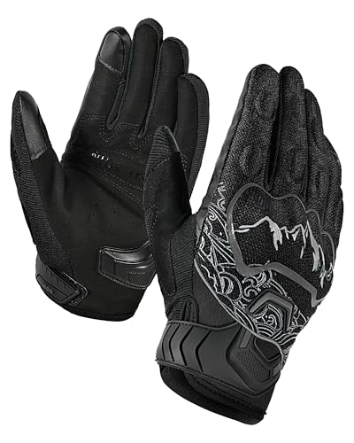 Motorcycle Gloves Motorbike Glove for Men Women Full Finger Knuckle Protection Touch Screen Cycling ATV Hiking Riding