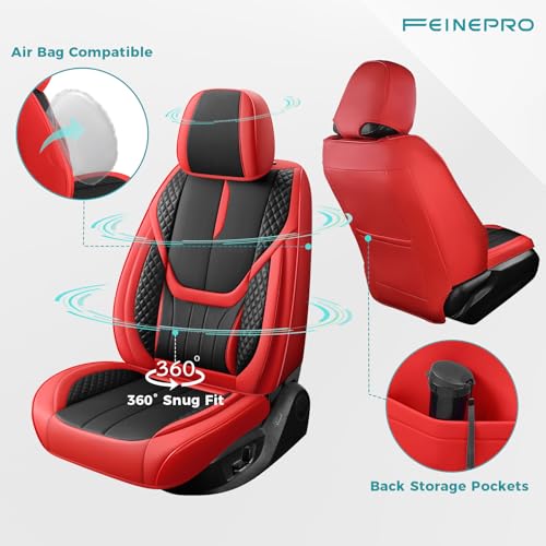 Universal Car Seat Covers for SUVs Sedans Trucks Redblack