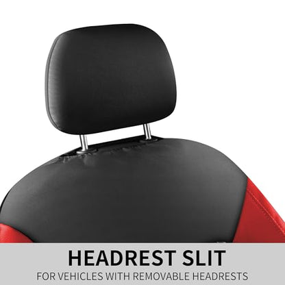 Faux Leather Front Car Seat Covers (2 Count)