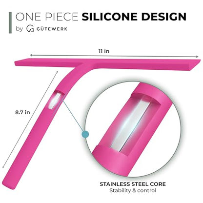 Silicone Shower Squeegee with 3