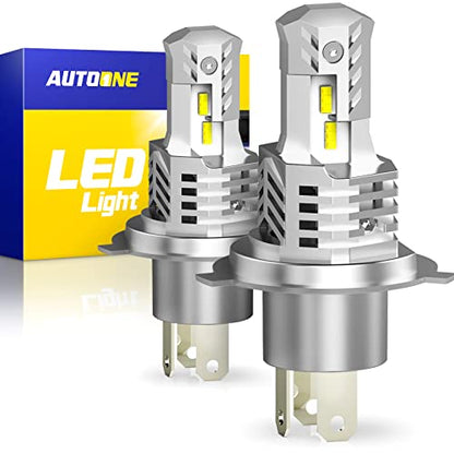 9003/H4/HB2 Bulbs LED Super Bright, 6000K White H4 Fog Lights Halogen Raplacement, Canbus Ready Direct Fit, Pack of 2 (2 Count)