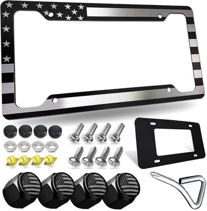 License Plate Frame American Flag