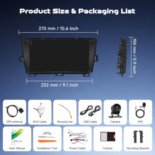 Android Car Stereo for Toyota Prius 2010