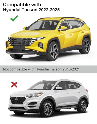 in Channel Window Visors Rain Guards for Hyundai Tucson 2022 (4 Count)