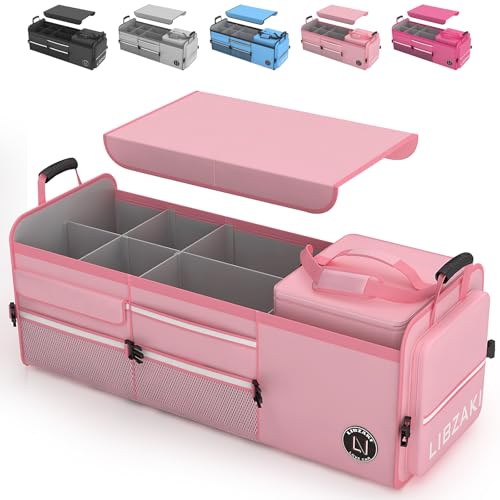 LIBZAKI Oversize 4 in 1 Car Trunk Storage Organizer