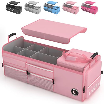 LIBZAKI Oversize 4 in 1 Car Trunk Storage Organizer