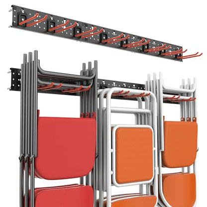 Wall Mount Garage Tool Storage Rack Folding Chair Hangers