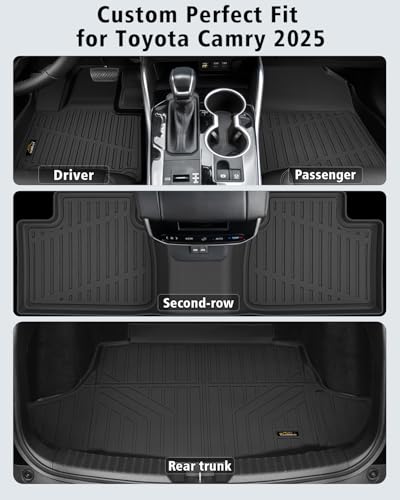 Floor Mats & Cargo Liner Custom for Toyota Camry 2025