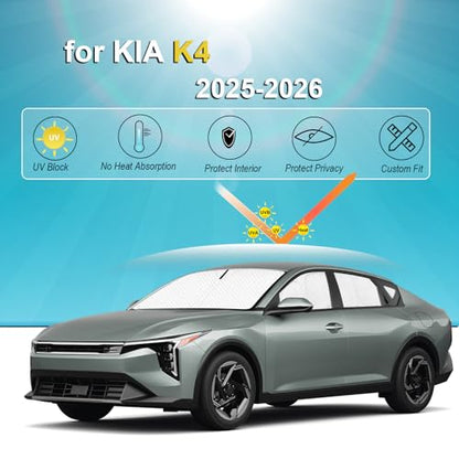 Sun Shades for KIA K4 2025 2026 Accessories