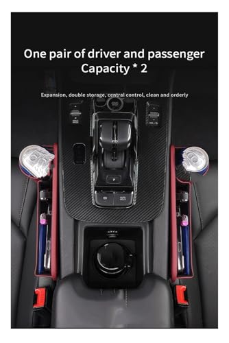 Seat Organizer Gap Multifunction Crevice Water Cup Holder for Model Y