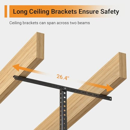 4x6ft Overhead Ceiling Garage Storage Rack