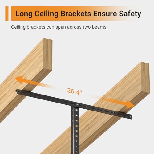 4x6ft Overhead Ceiling Garage Storage Rack