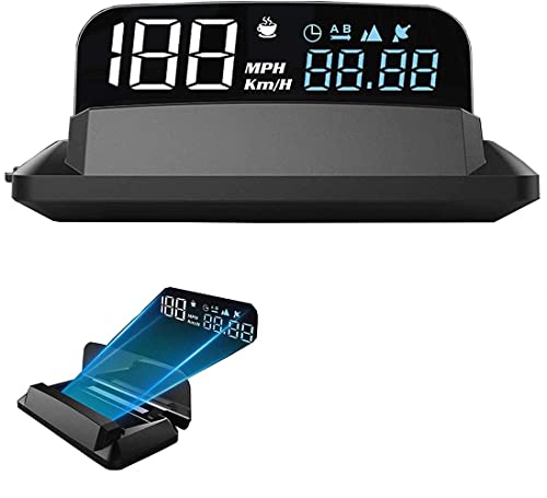 Universal Car HUD GPS Speedometer Head Up Display Digital Speed 3D Reflection for Cars Digital Speed MPH Overspeed Alarm