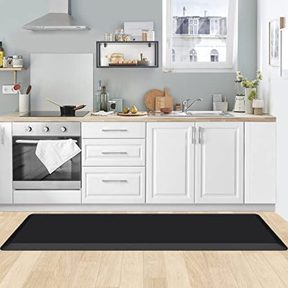 Kitchen Mat Cushioned Anti Fatigue Kitchen Rug 0.8inch Water Resistant Non Slip Kitchen Rugs and Mats Standing Desk Mat Comfort Floor Mats for Kitchen Sink Office