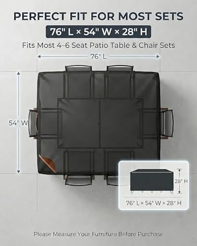 Outdoor Patio Furniture Cover Rectangular