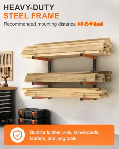 Lumber Storage Rack Wall (4 Count)