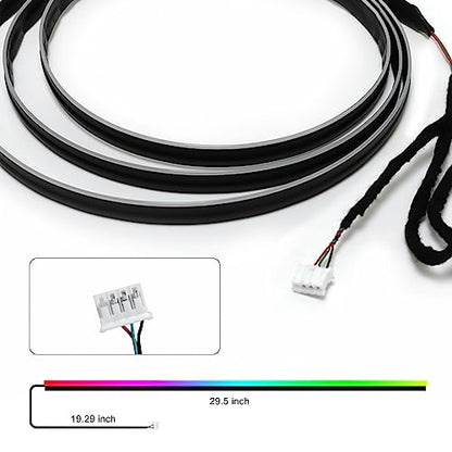 Dreamcolor Acrylic Interior Car LED Strip Light 29.5