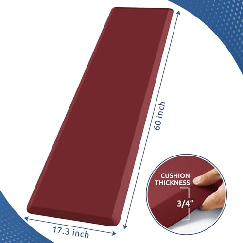0.8" Thick Kitchen Mat Cushioned Anti Fatigue Rug Comfort Floor Mats