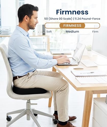 Doctor Recommended Memory Foam Seat Cushion for Office Chairs & Car