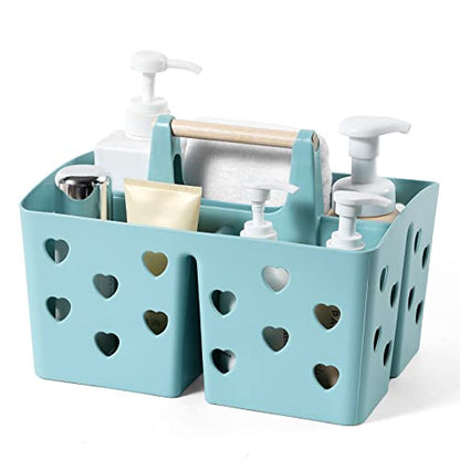 Portable Shower Caddy Plastic Shower Basket Organizer with Handle