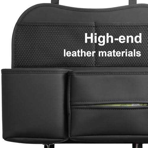 Multifunctional Car Seat Back Organizer with Large Tissue Box Holder
