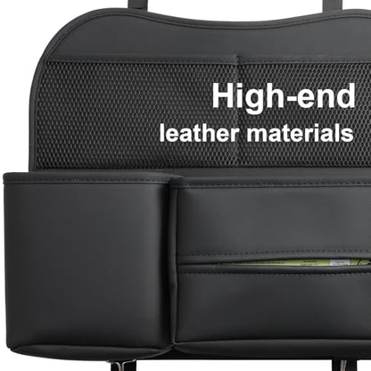 Multifunctional Car Seat Back Organizer with Large Tissue Box Holder